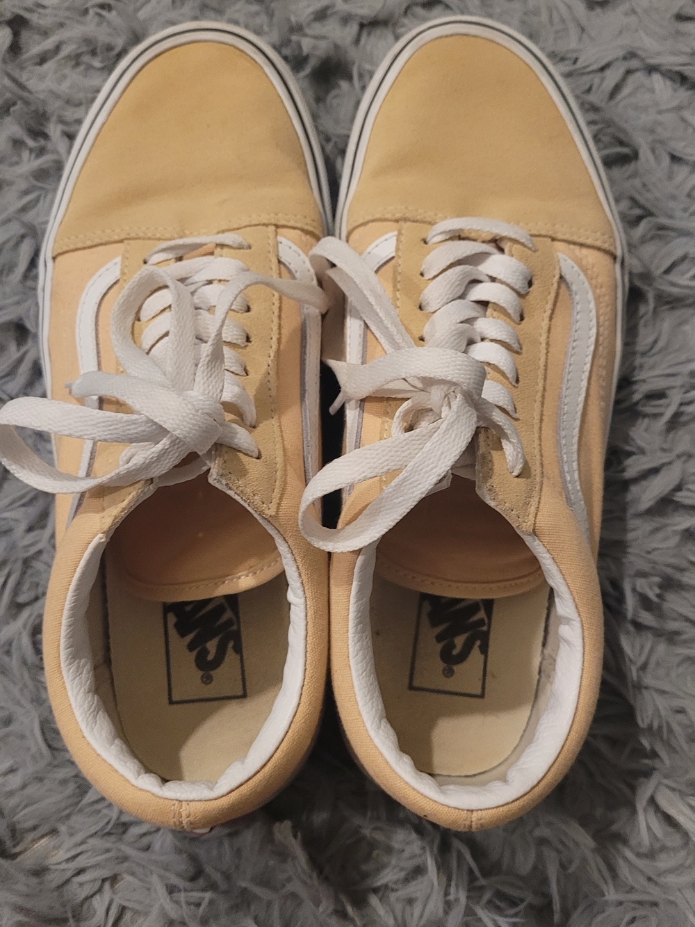 Vans Soft Orange Low-Top Canvas Sneakers